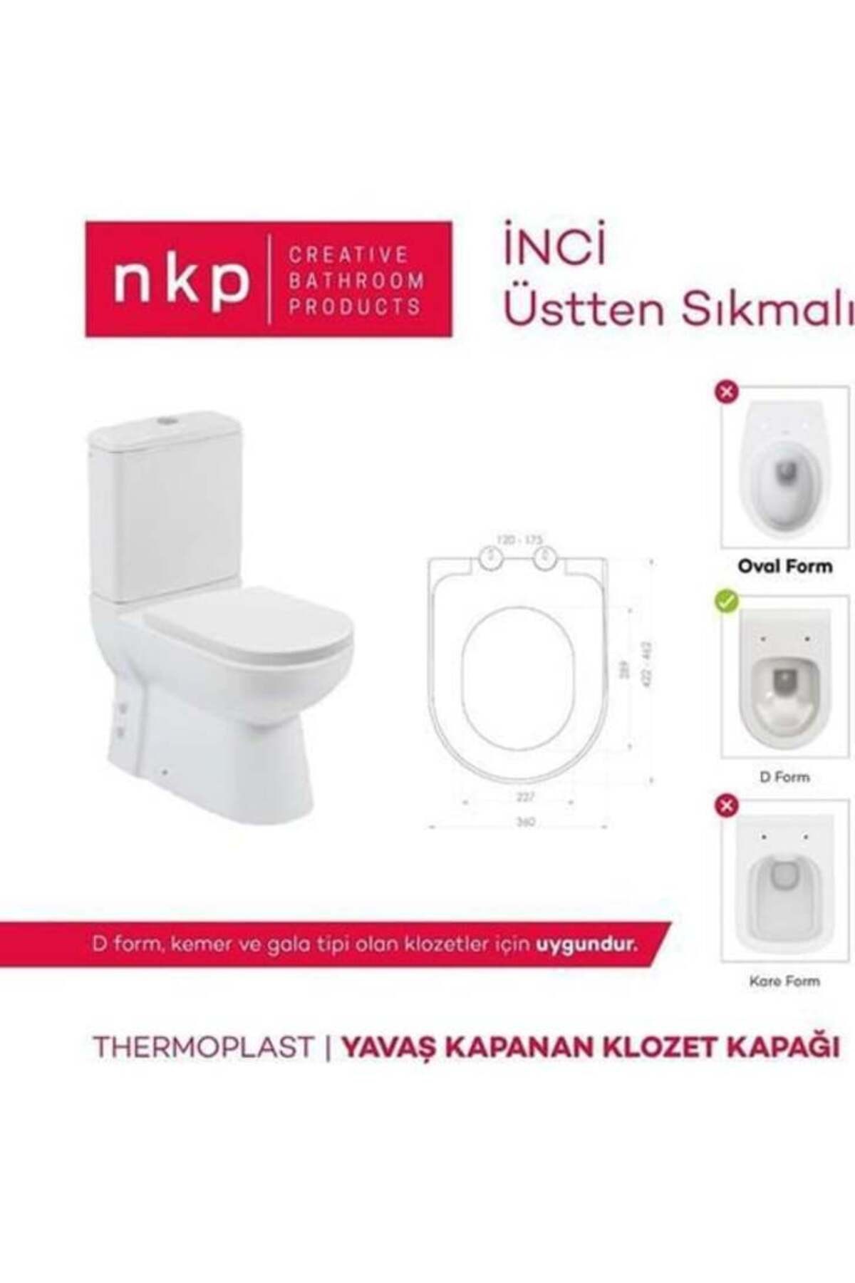 İnci Klozet Kapağı