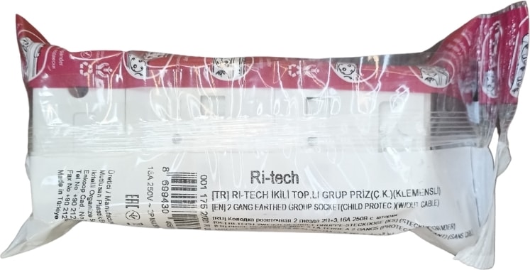 Rı-Tech Topraklı Ikili Grup Priz