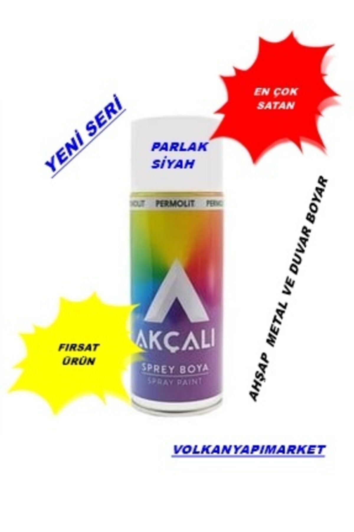 Sprey Boya Parlak Siyah 326 400 Ml 1