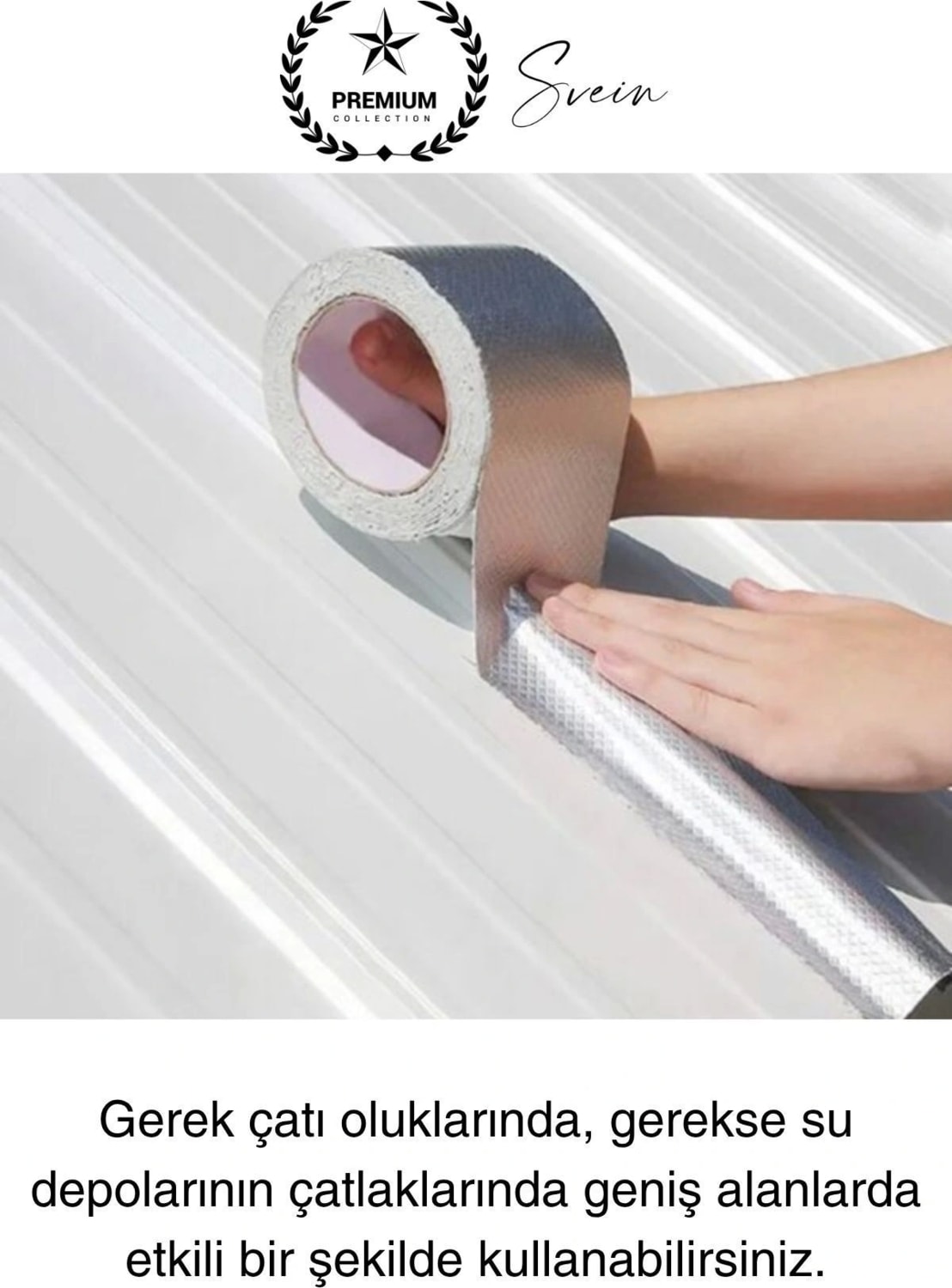 Ekstra Güçlü 2 mt Dış Cephe Su Geçirmez Sakız Bant Sızıntı Çamur Bandı Sızdırmaz 2 Adet