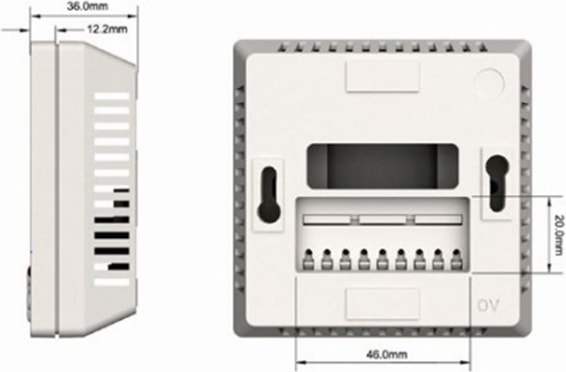 SM-2008FFS-L-NL Dijital Sıva Üstü Fancoil Termostat
