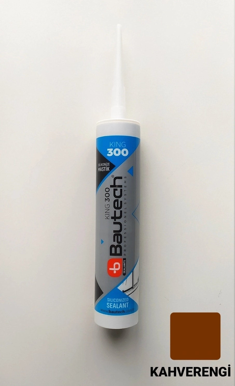 Kahverengi Silikonize Mastik Çekomastik 500 Gr Bautech