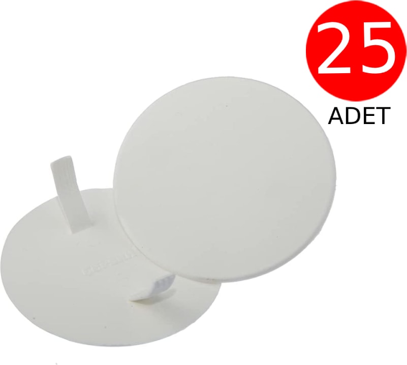Buat Boat Kapağı Plastik Düz 25 Adet - Beyaz
