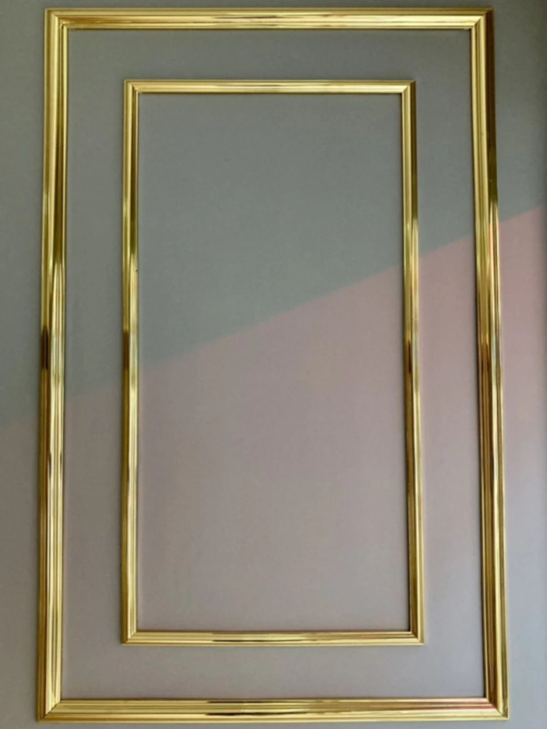 Poliüretan Boyanabilir Dekoratif Duvar Çıtası Montaja Hazır Kesilmiş 4 cm Dış Çıta 2,5 cm Iç Çıta