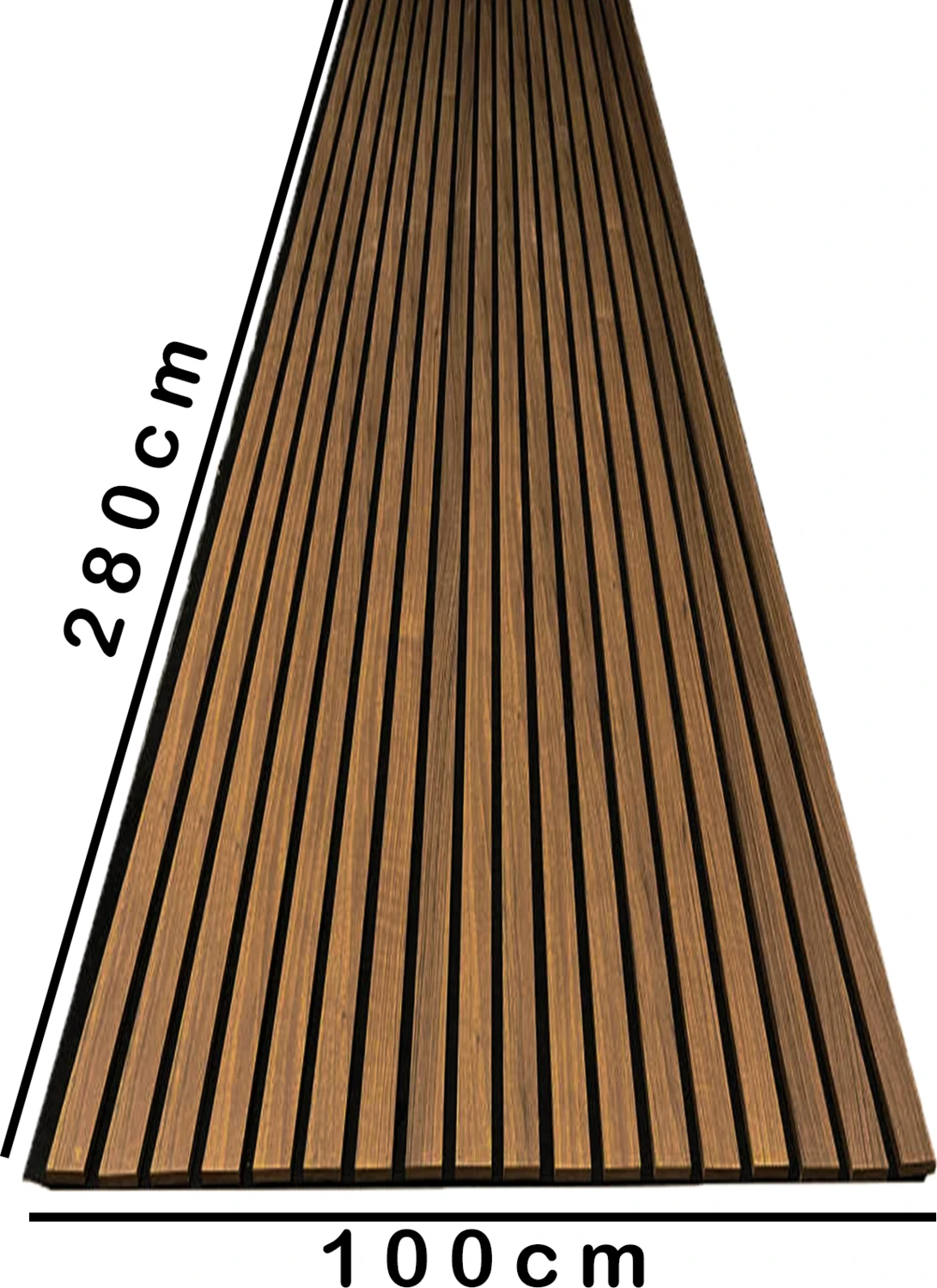 Mdf Ahşap Akustik Duvar Paneli 100 x 280 cm ( Barok )
