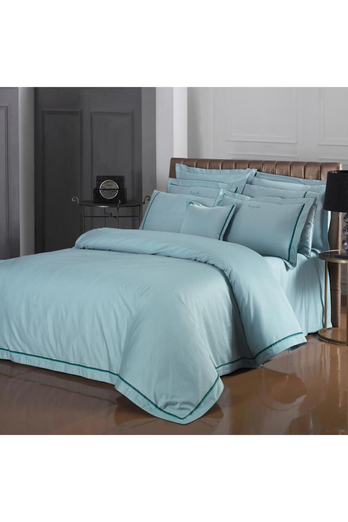 Odeo Saten Nevresim Takımı King Size , .Yeşil