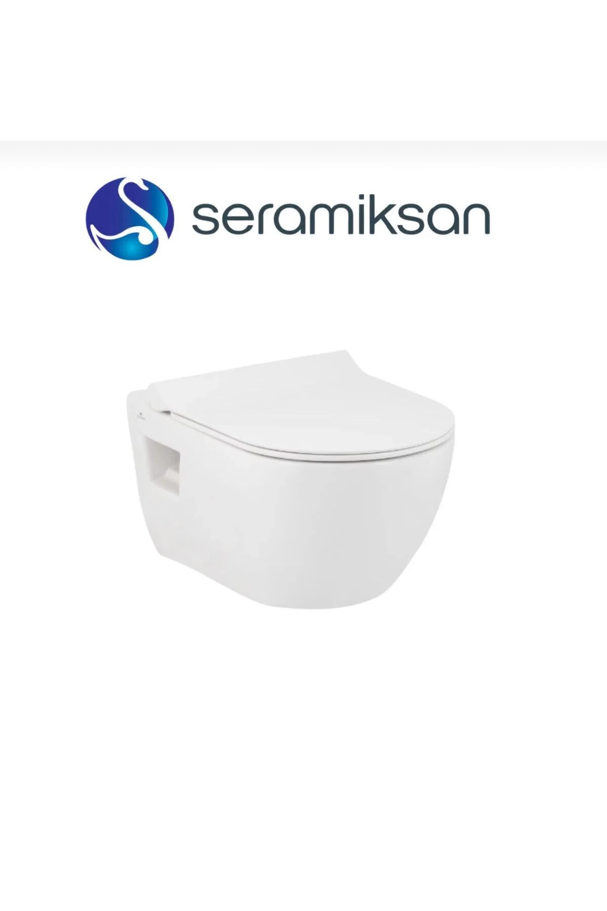 OCEAN KANALSIZ PARLAK BEYAZ ASMA KLOZET YAVAŞ KAPANAN ORJİNAL OCEAN STELLA KAPAK A031171H