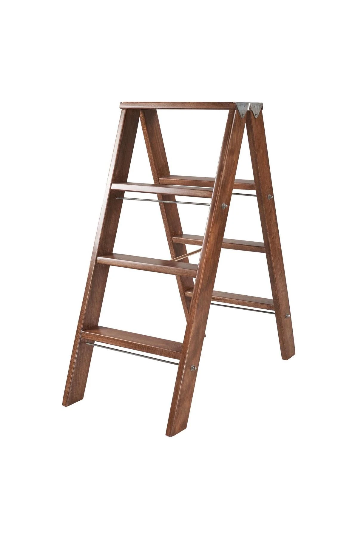 GORDİOS AHŞAP ÇİFT ÇIKIŞLI 3 BASAMAKLI MERDİVEN