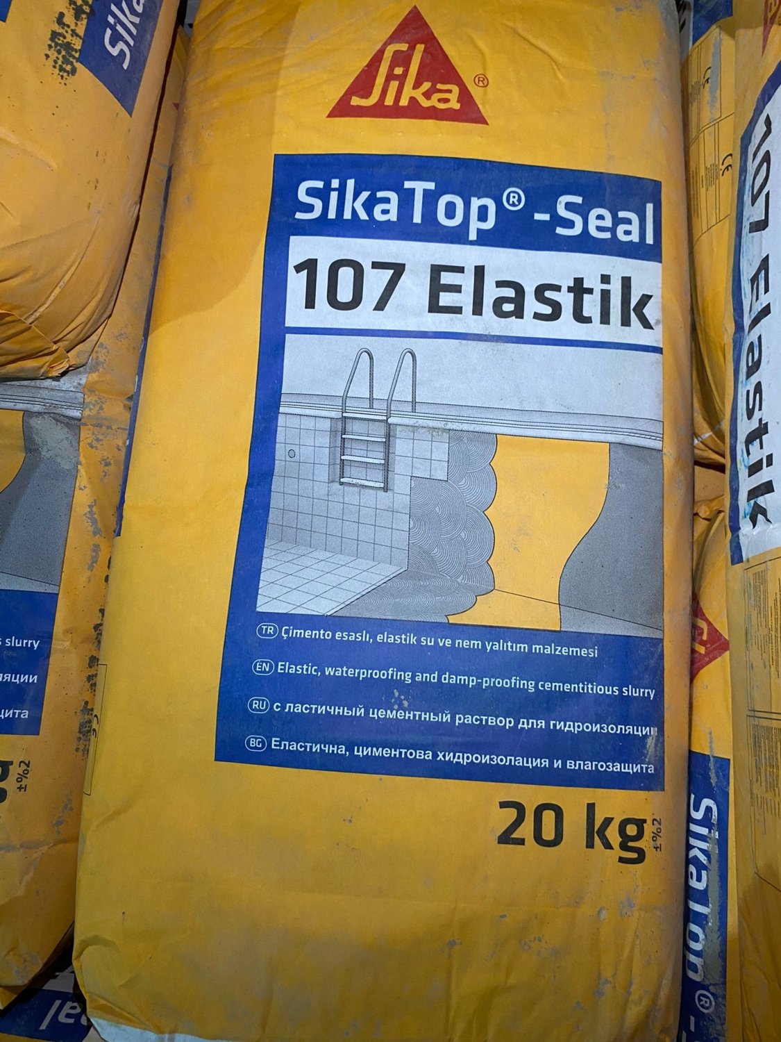 top® SEAL-107 Elastik | Sürme Esaslı Su Yalıtım Çözümleri 30KG(20KG+10KG) Çimento Gri
