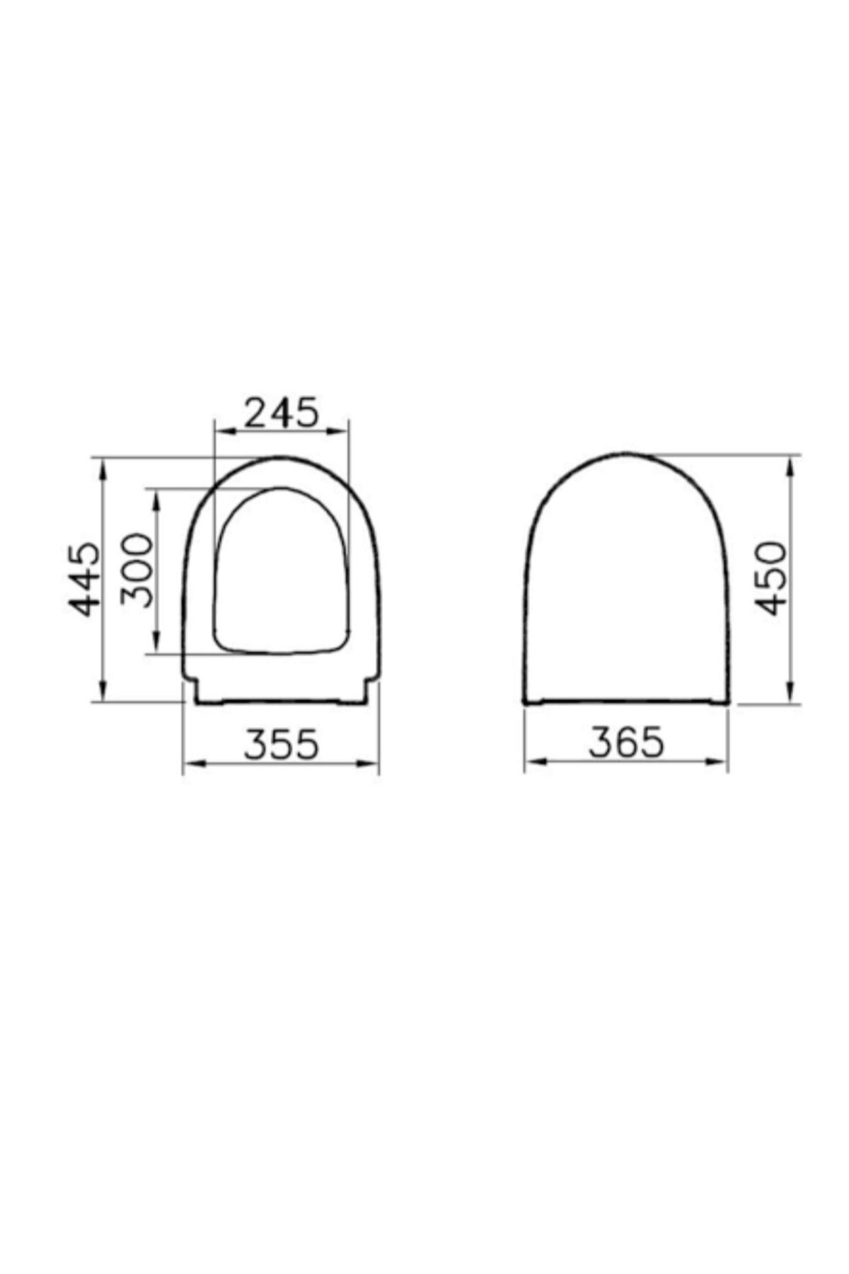Sento Klozet Kapağı - Duroplast -beyaz - Metal Menteşe - 86-003-001-
