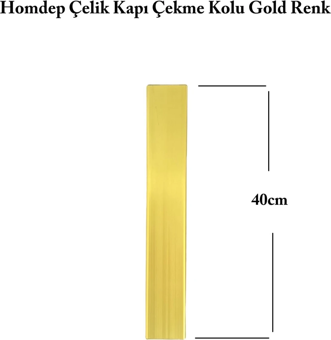 40CM Altın Renk Çelik Kapı Çekme ve Tutma Kolu, Dayanıklı ve Şık Tasarım