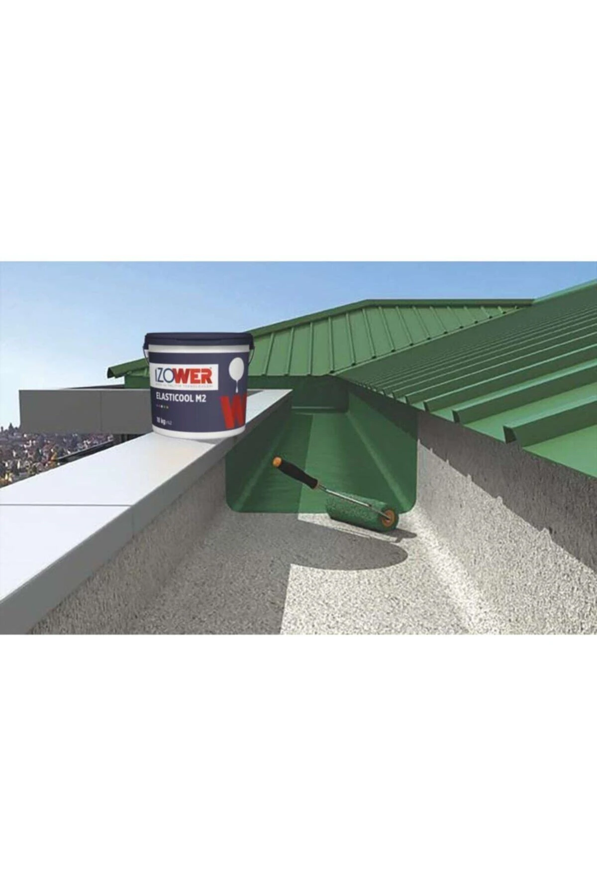 M2 Güçlü Elastomerik Su Yalıtım Malzemesi (3,5 Kg ) - Kiremit