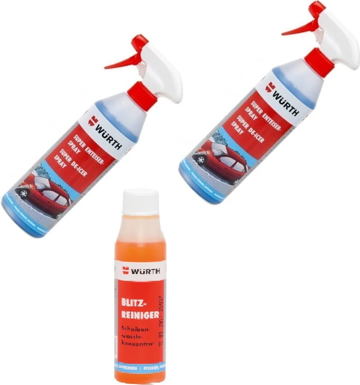 2 Adet Buz Çözücü Sprey &  1 Adet Konsantre Cam Sabunu