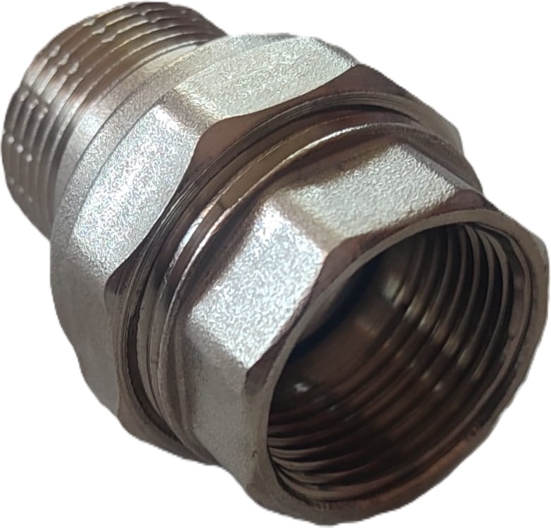 3/4" DN20 Krom Dişli Düz Rakor (Dişi/erkek) - Threaded Union Straight (F/m)