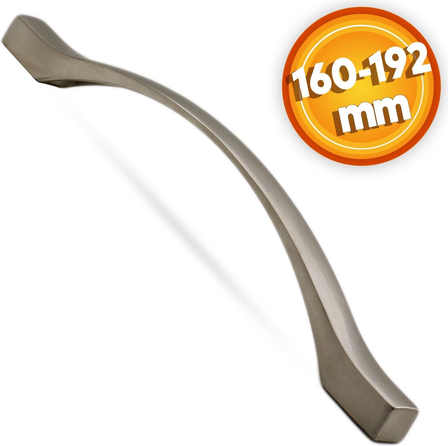 Kartaca Çekmece Mutfak Dolap Kapak Kulpu Kulbu 160-192 mm Inox Metal Kulp