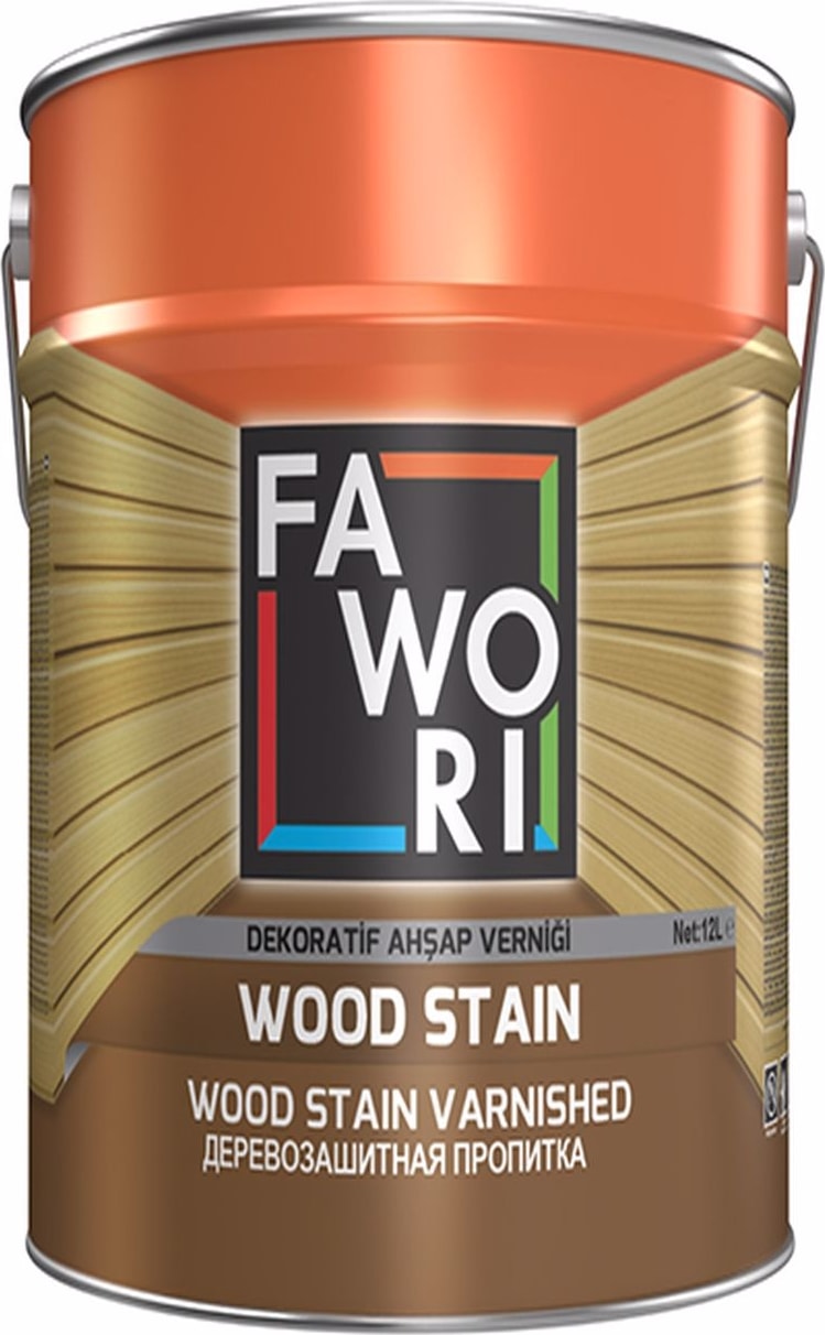 Wood Stain Dekoratif Ahşap Verniği 0,75 L Rustik Koyu Meşe