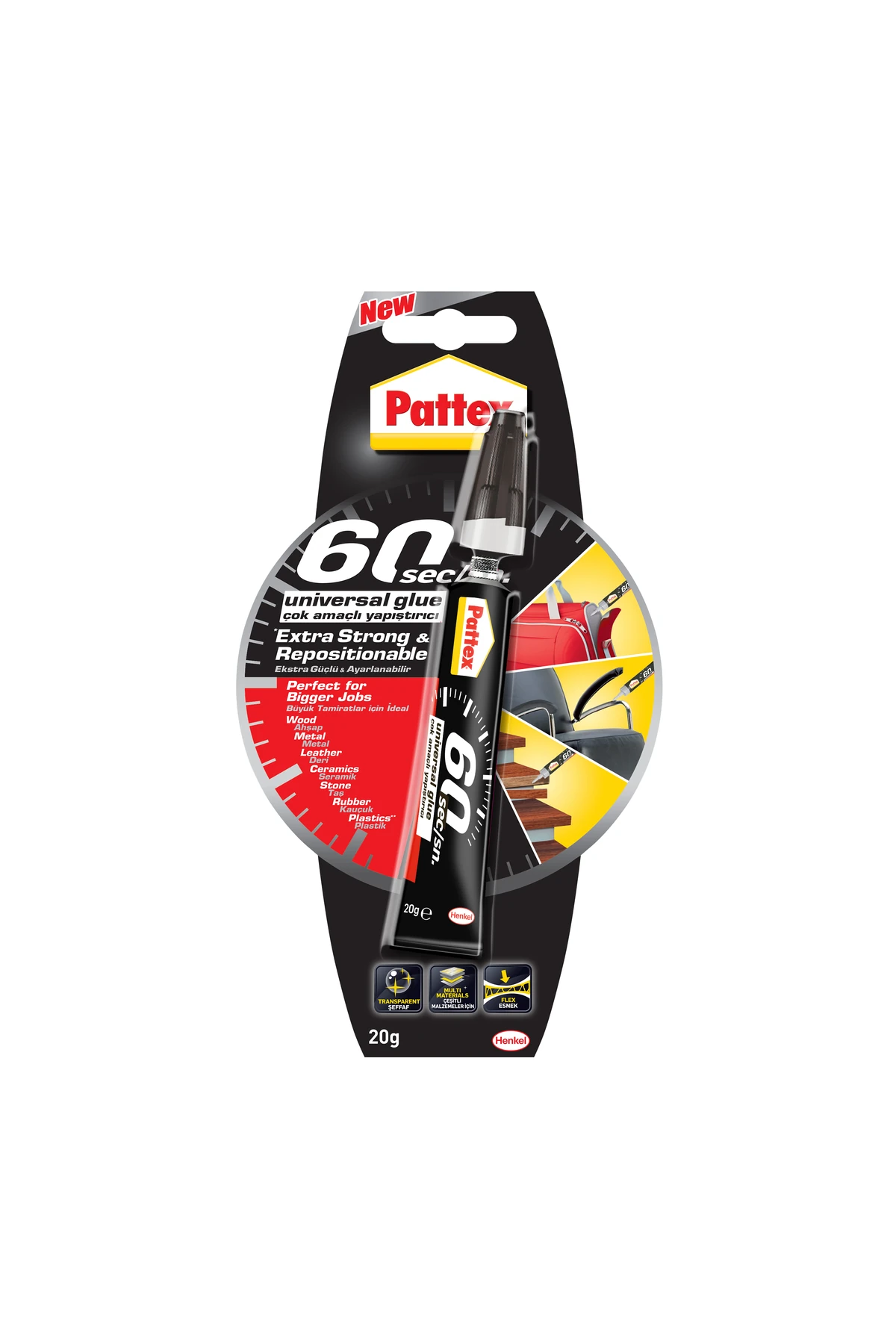 60 Sec. Universal Çok Amaçlı Yapıştırıcı