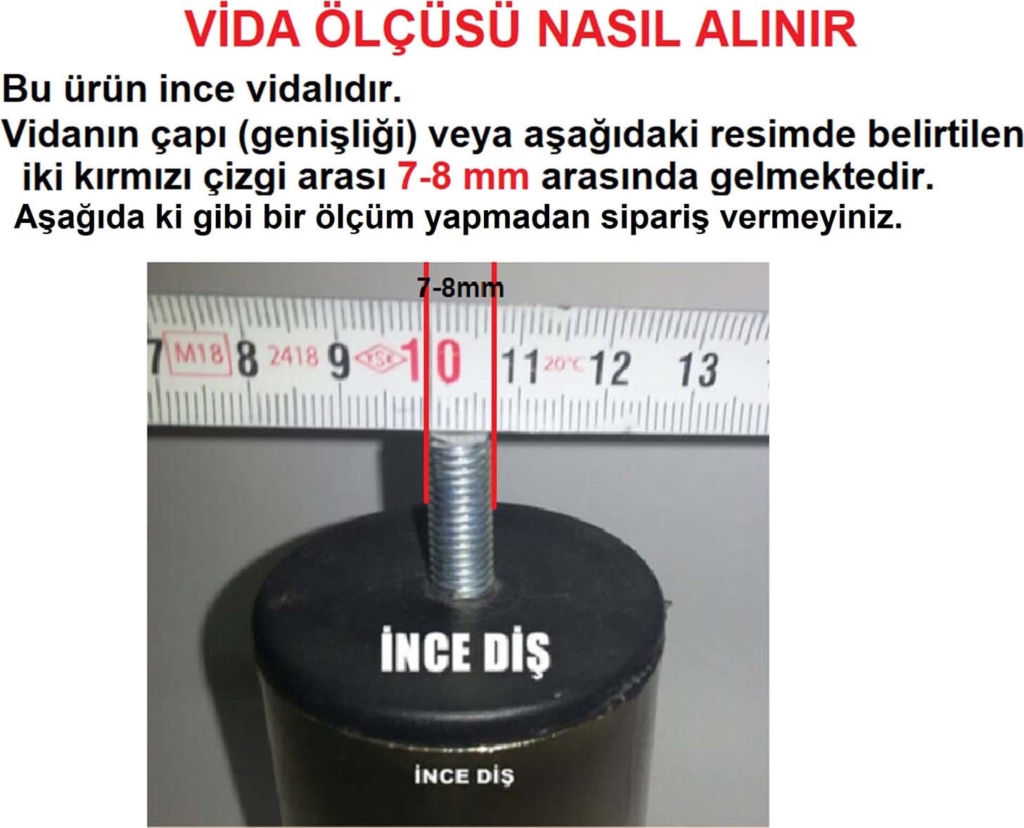 Orta Plastik Mobilya Koltuk Kanepe Ayağı Tek Adet Siyah 10 - 14 cm 5/16 Vida (Vida Ölçüsüne Dikkat)
