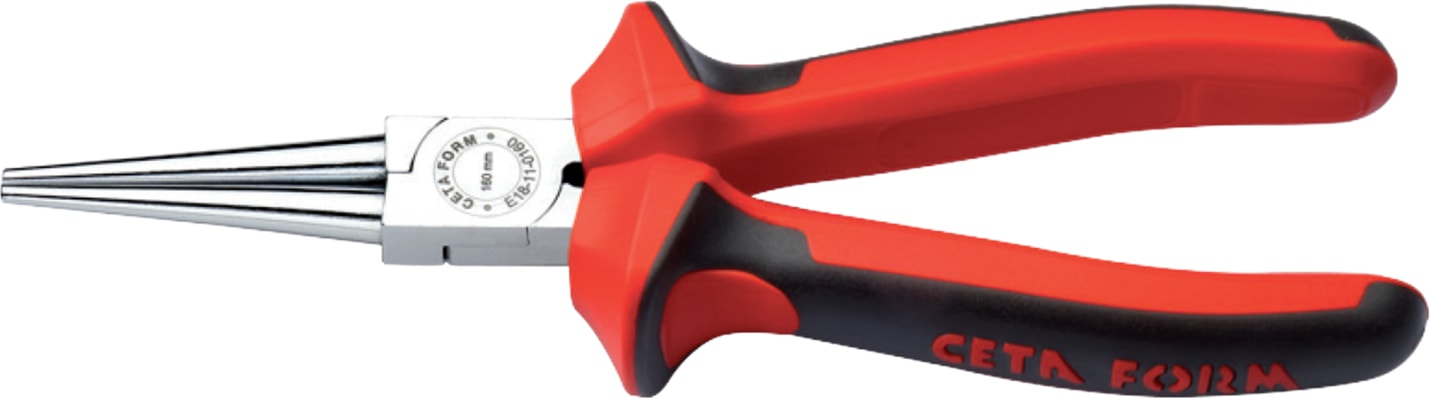 E18-11-0160 160Mm Yuvarlak Kargaburun Parlak Krom Yüzey Duotech Ergonomik Sap