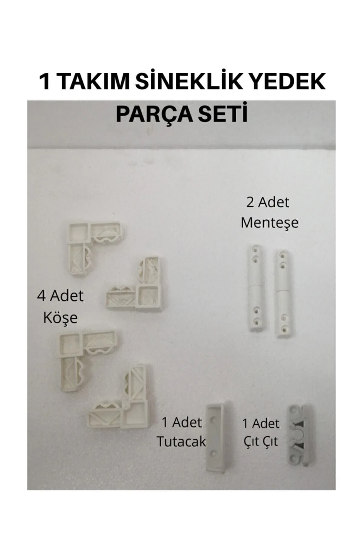PİMAPEN SİNEKLİK YEDEK PARÇA TAKIMI (KÖŞELER + MENTEŞE+ÇITÇIT+TUTACAK)