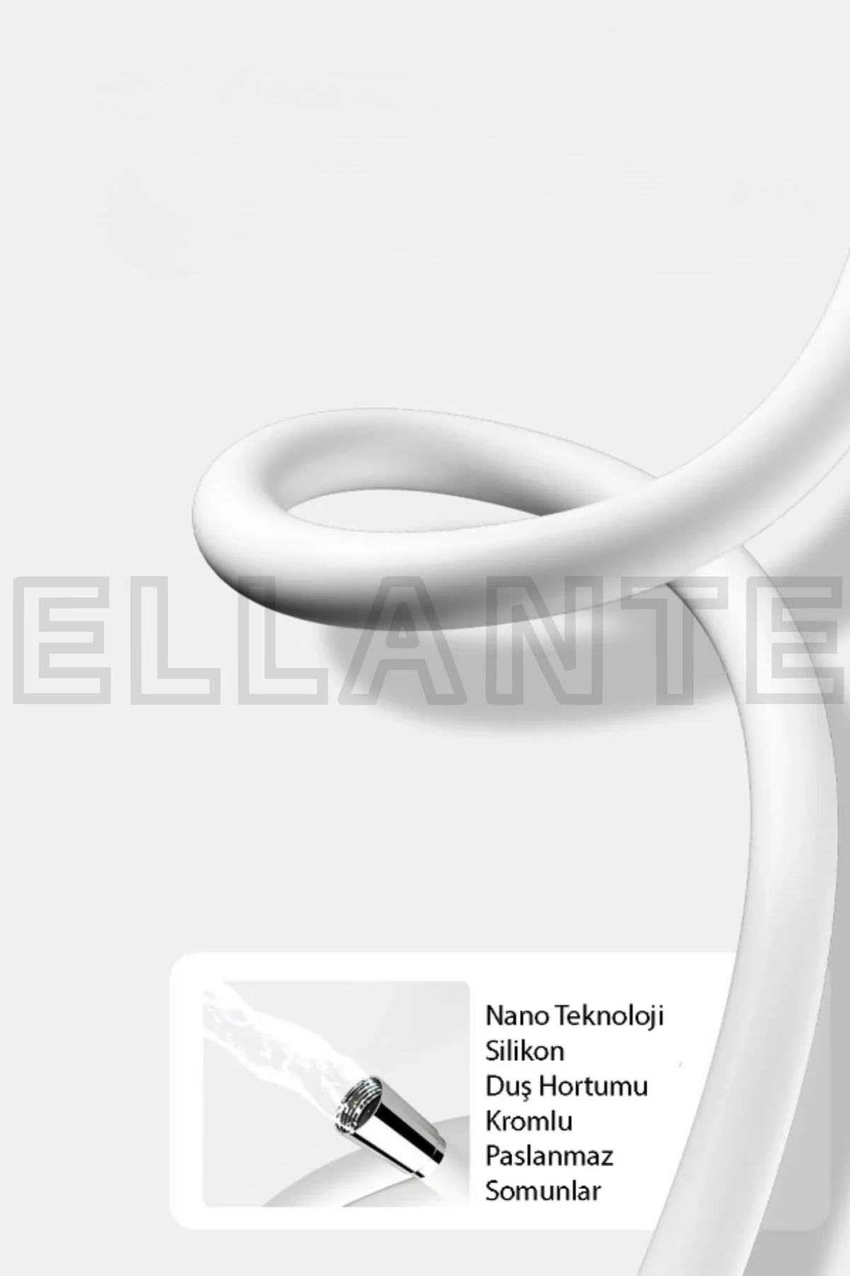 150cm Modern SİYAH Pvc Duş Hortumu, Esnek Ve Patlamaya Dayanıklı - Paslanmaz Banyo Hortumu