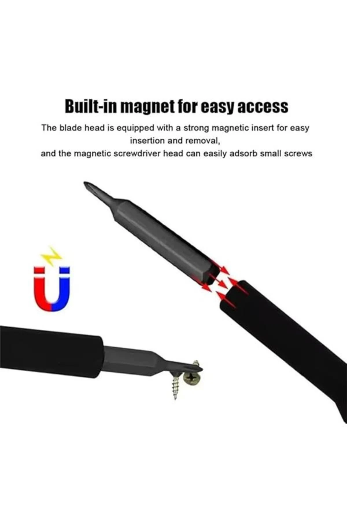 Tornavida Seti 25 Parça Çelik uç Hassas Mıknatıslı Tornavida Özel Tasarım Dağılmaz Kutulu