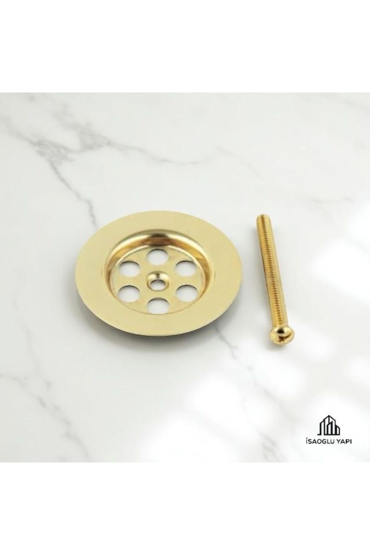 Gold Lavabo Gideri Altın Sifon Süzgeç Gold Vida Dahil