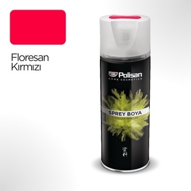 Sprey Boya Floresan Kırmızı 400ML