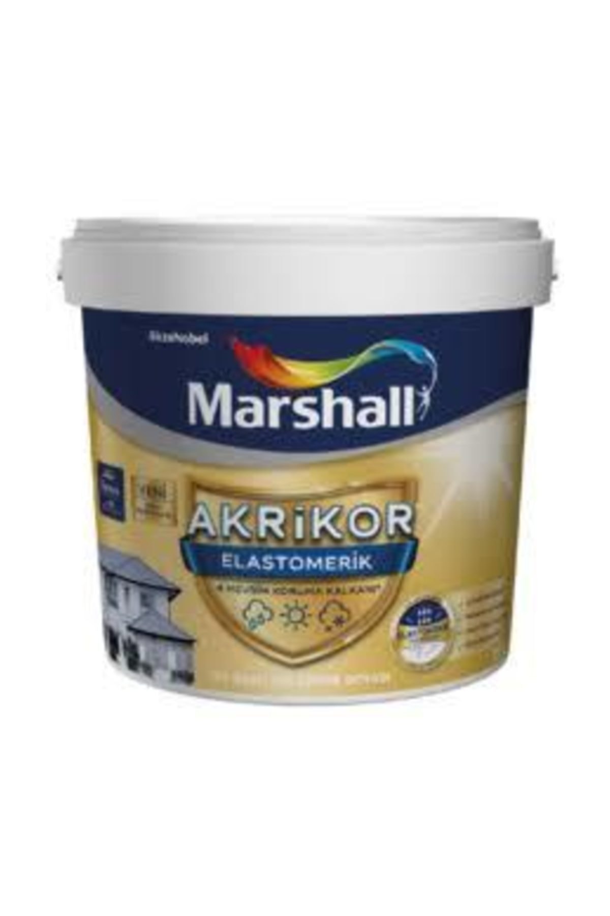 Akrikor Elastomerik Dış Cephe  Boyası 15 Lt T6