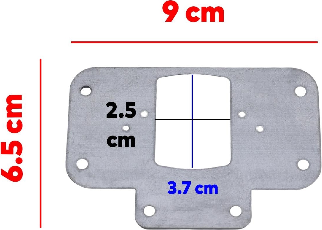 Dolap Kapak Tas Taş Menteşe Tamir Sacı Saç Nobel Pratik Onarım Kiti 6,5x9 cm Yuva Tablası 8 Adet