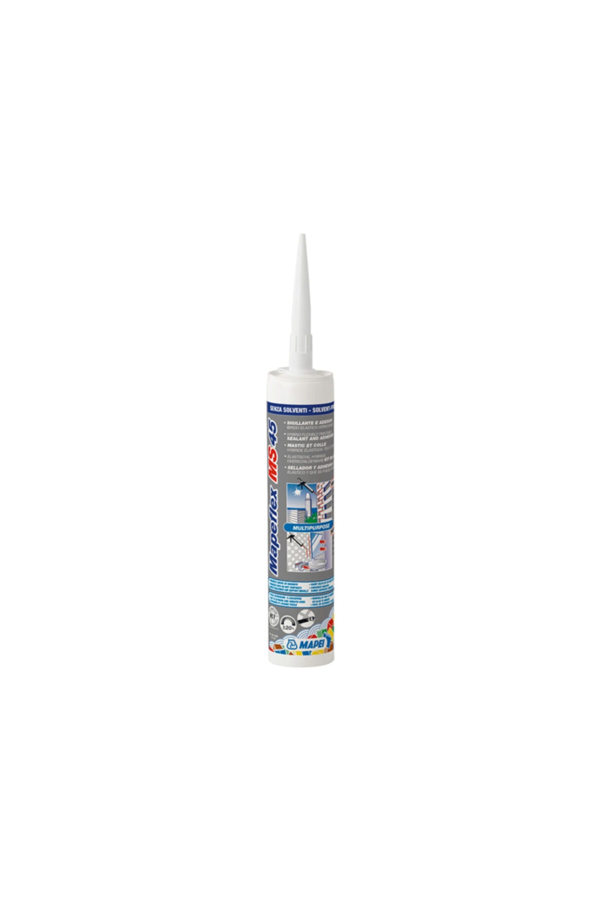 Çok Amaçlı Silikon Beyaz Mapei Ms 45 White Cartridge 300 Ml Silikon