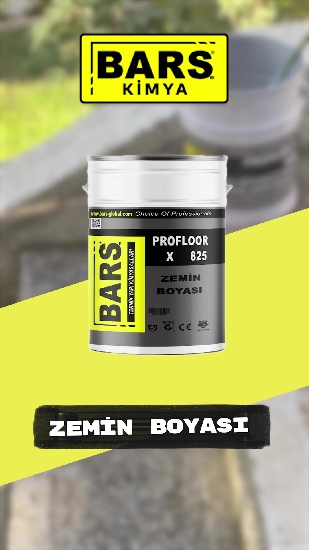 Zemin Boyası, Iç Dış Mekan Uygun, Yüksek Aşınma Direnci, Geniş Renk Seçeneği - Ral: 7035