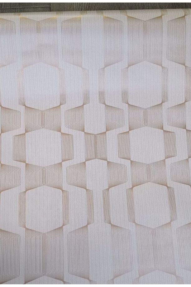 Geometrik desenli silinebilir duvar kağıdı 53 cm genişliğinde 10 metre uzunluğunda