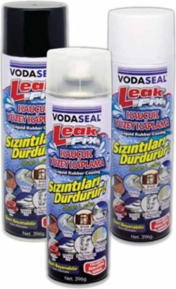 Leak Fix Su Sızdırmaz Sprey Kauçuk Kaplama 396 Gr-Beyaz