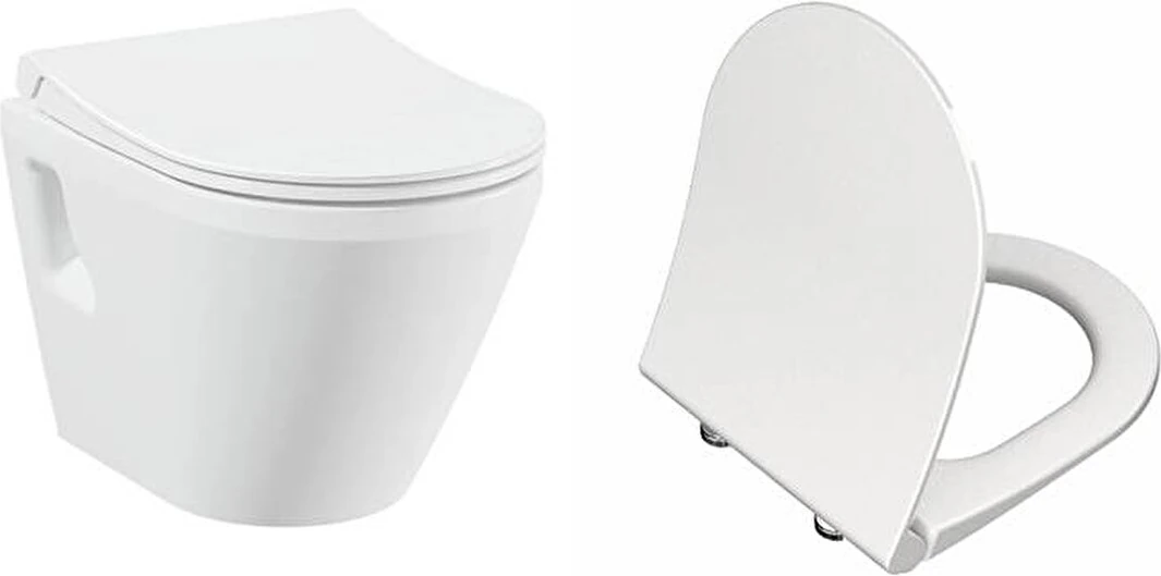 Integra Asma Klozet + Vitra Slim Duroplast Klozet Kapağı 7063L003-0850
