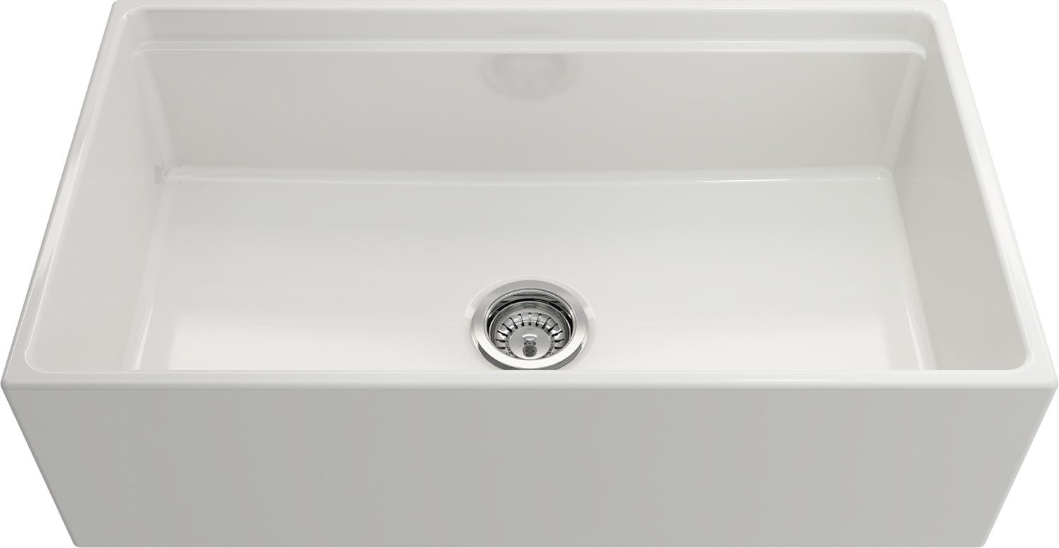 Bocchi 1504-001-0120 Contempo Step Rim Mutfak Eviyesi 84 cm Beyaz