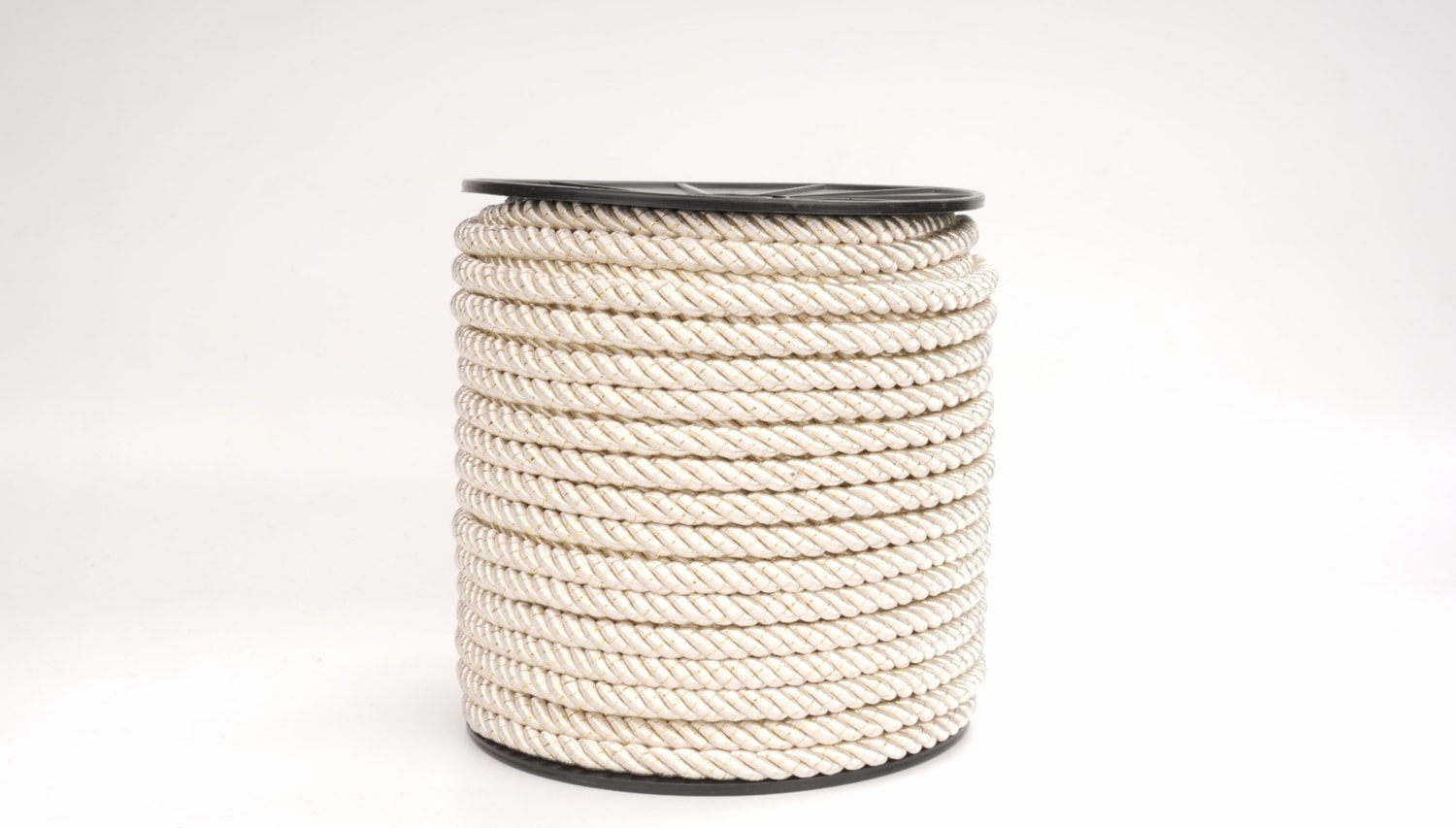 Polyester Kordon İp 10mm 50metre- Krem Altın sim
