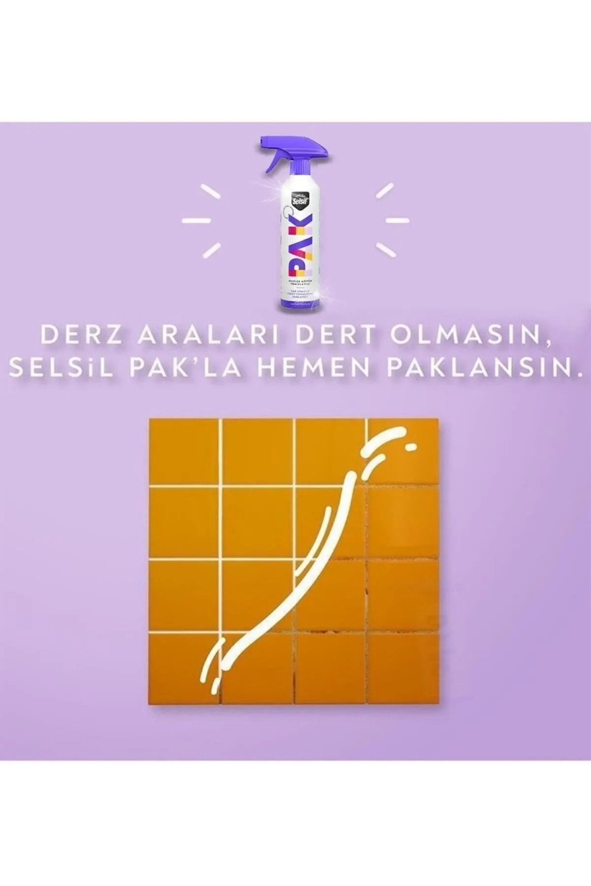 SELSİL Pak 4 Lü 500 Ml Mucize Köpük Temizleyici Sprey Yağ Sökücü Yüzey Temizleyici Parlatıcı Loretta