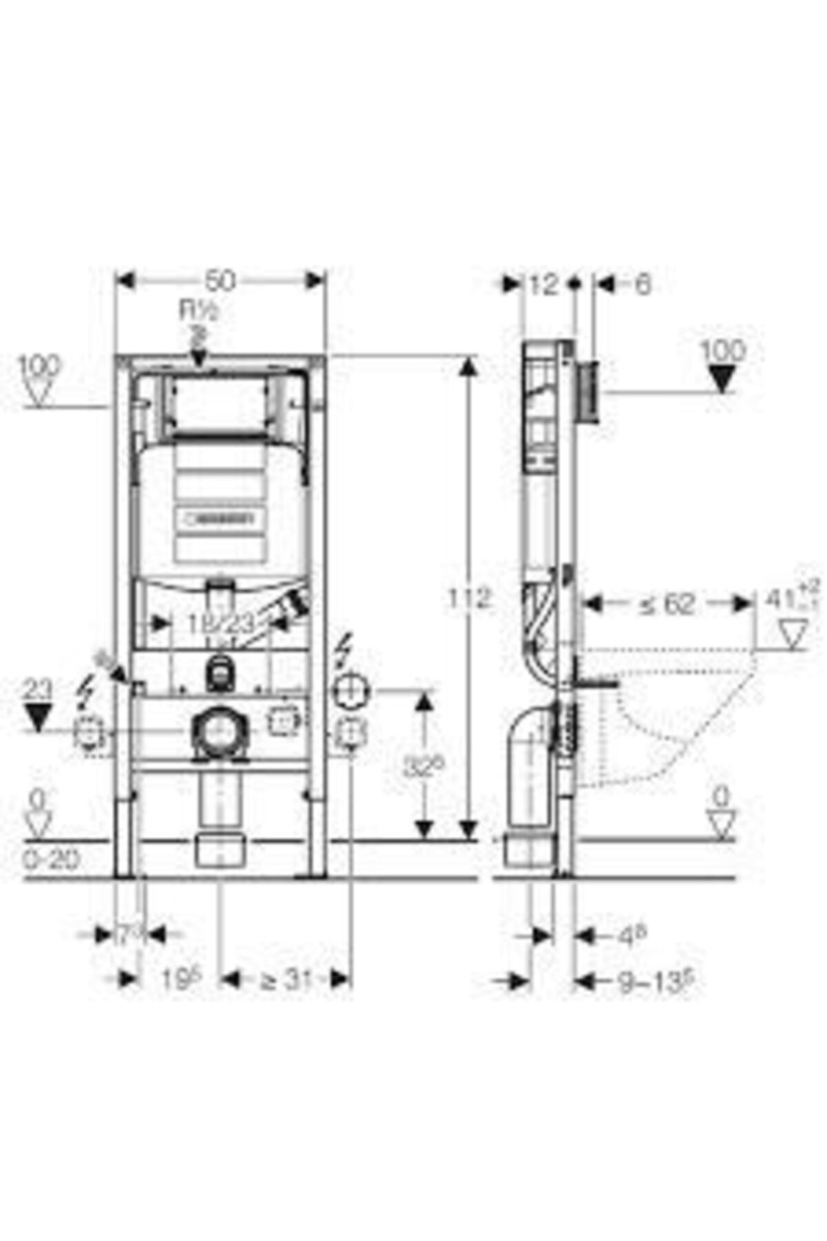 Geberıt Duofıx Alçıpan Up320 Duo Fresh Göm.rez. 111.370.00.5