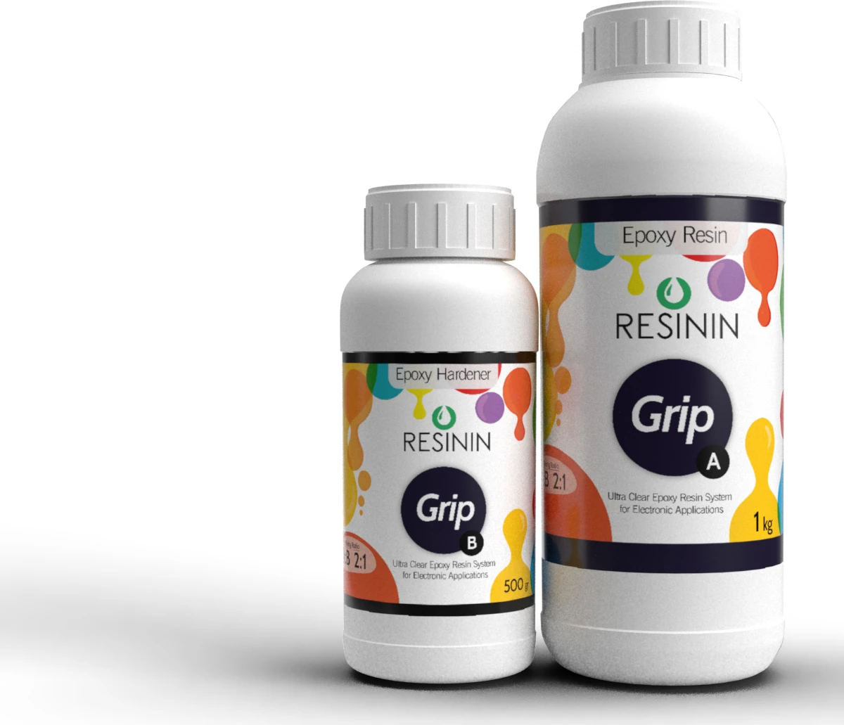 Grip 1500 Gr A+B Elektronik Kullanımı Için Epoksi Reçine (1 Kg Reçine + 500 Gr Sertleştirici)