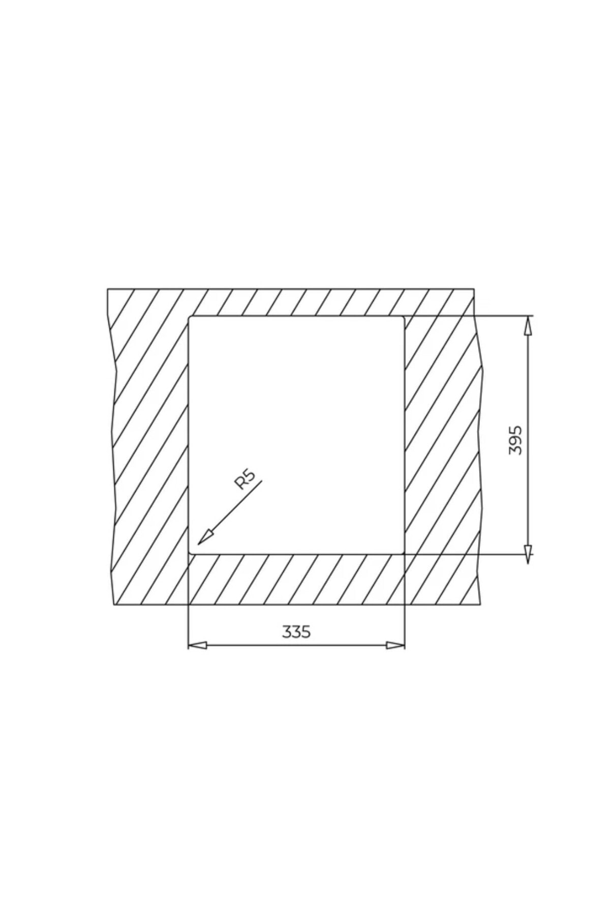SQUARE 34.40 TEZGAH ALTI BRİGHT KREM GRANİT EVYE