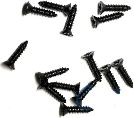 Klips, Menteşe, Ayak, Ağaç, Sunta Vidası 2,2x9,5mm - Siyah 100 Adet