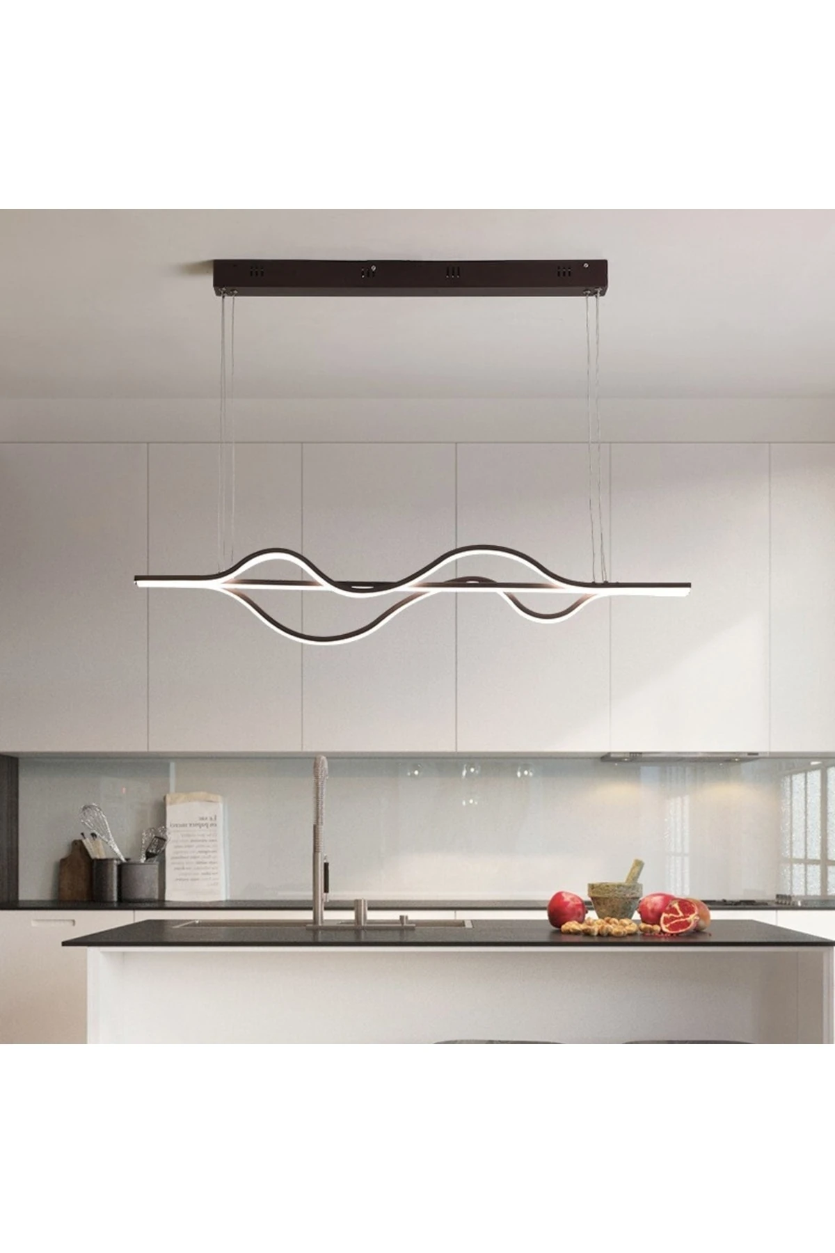 Led Avize Sarkıt Anahtar Tra30073 120cm Boya:antrasit - Işık:4000k Doğal Beyaz