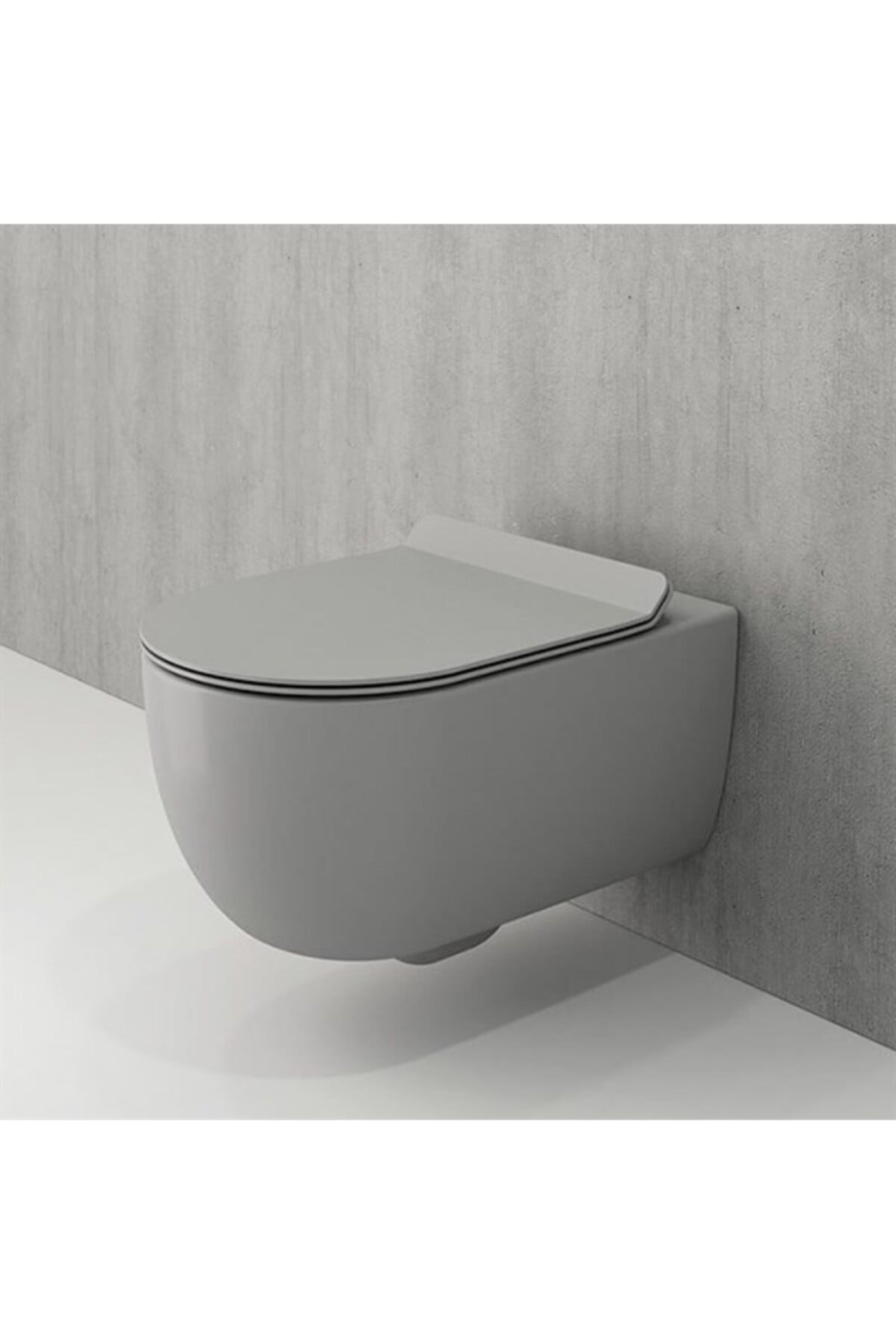 V Tondo Rimless Asma Klozet Kanalsız Kısa Kapak Hariç Mat Gri 1417-006-0128