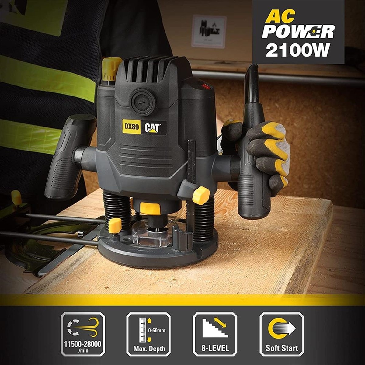 MAKİTA Dx89 2100 Watt 12 mm Profesyonel El Frezesi