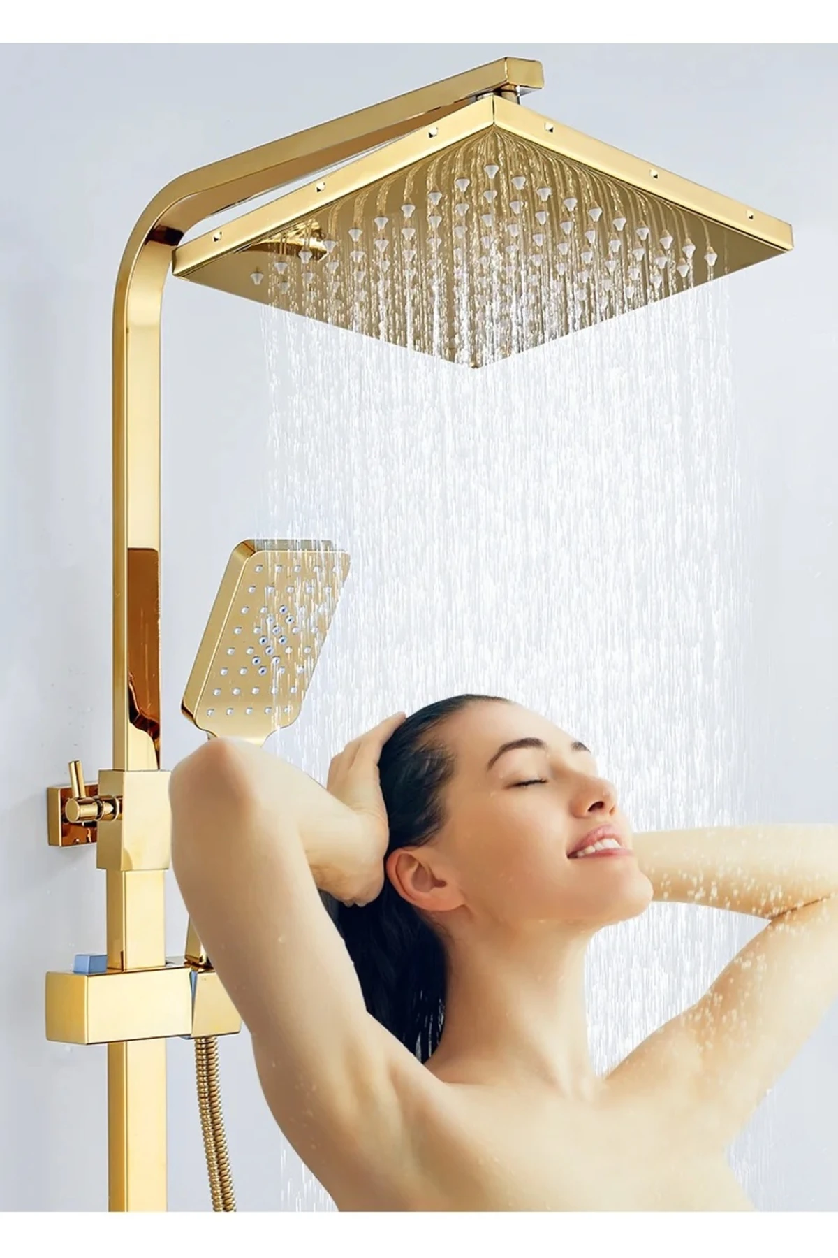 DİJİTAL SICAKLIK LED EKRANLI BANYO DUŞ SETİ PİYANO TUŞLU YENİ TASARIM GOLD 7 YIL GARANTİLİ İTHAL