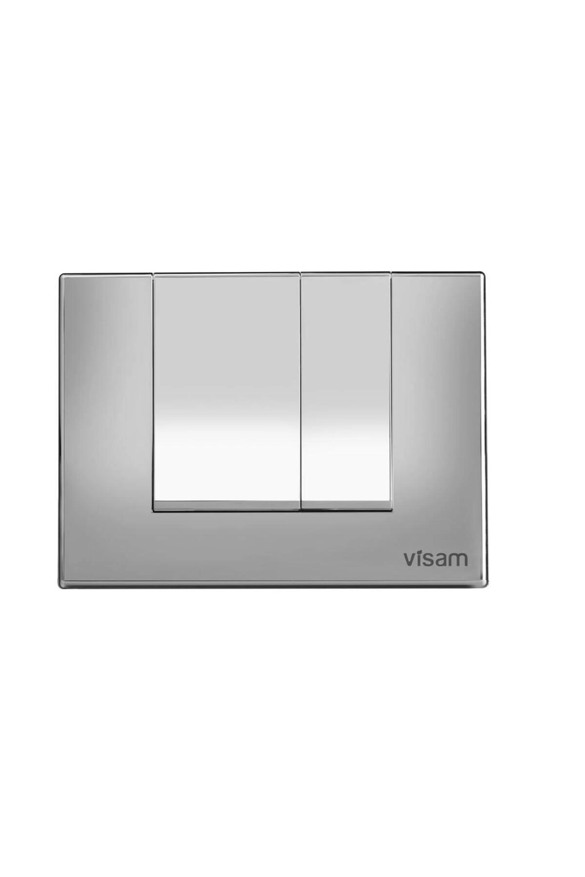 Alinda Parlak Krom Gömme Rezervuar Kumanda Paneli Basma Butonu 227.002