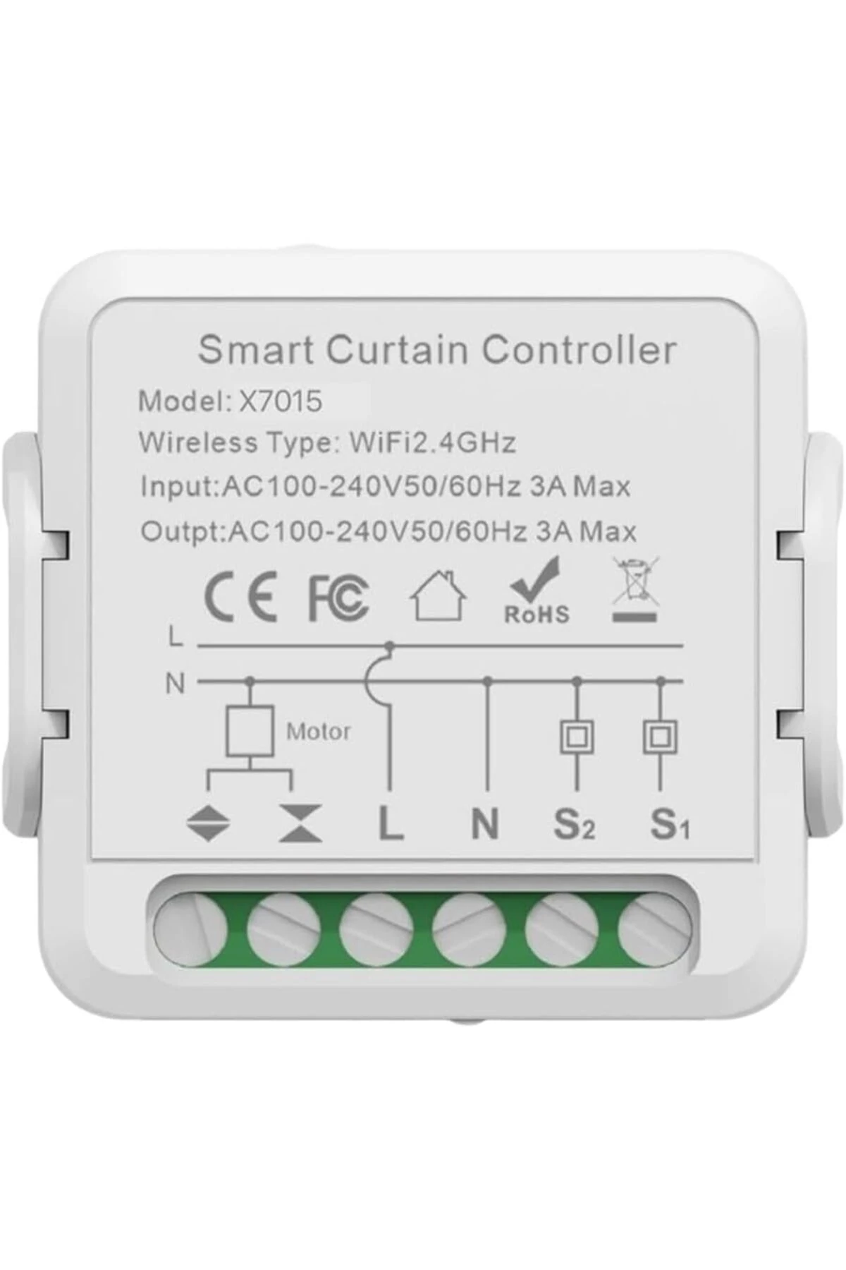 TknszrShop Smart Akıllı Panjur Anahtarı Elektrikli Panjur Perde ve Jaluzi için Kontrol Modülü