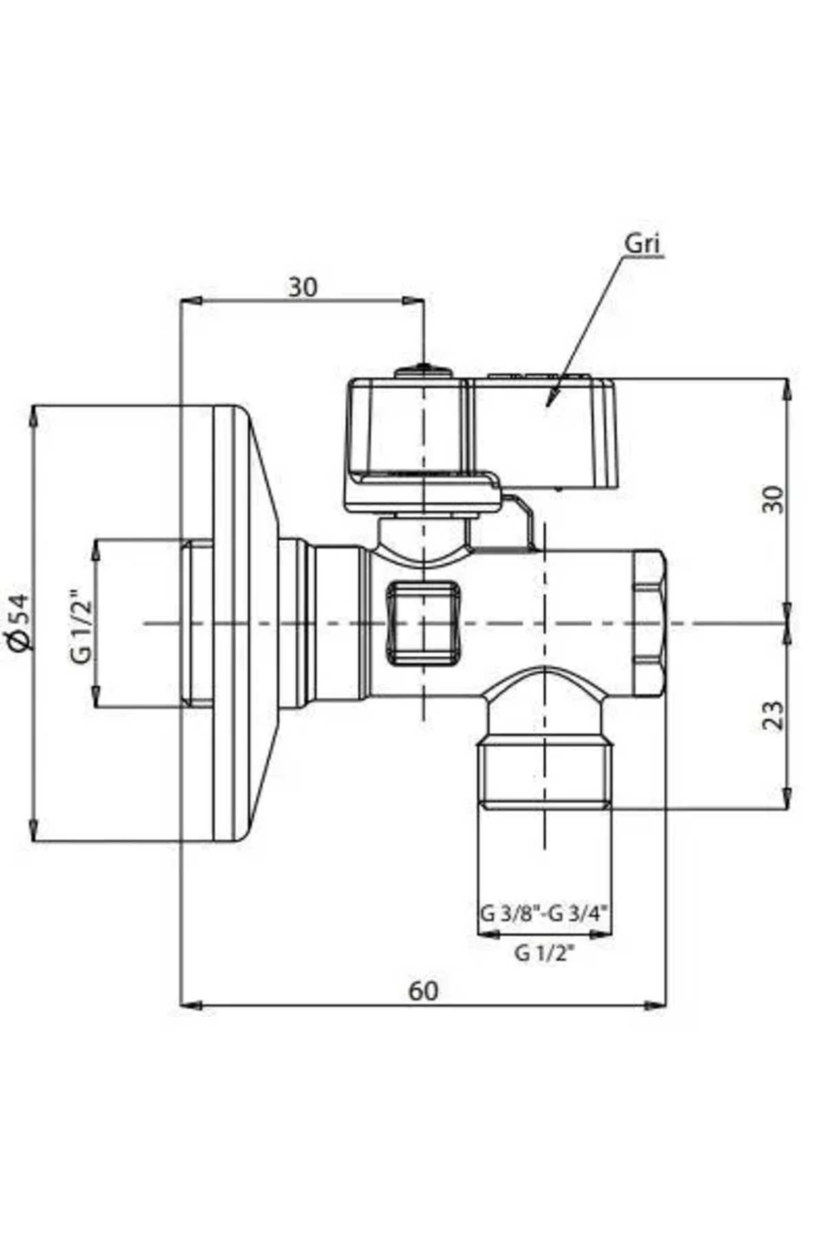 Filitreli Ara Musluk Torn. 1/2-3/8 602111156