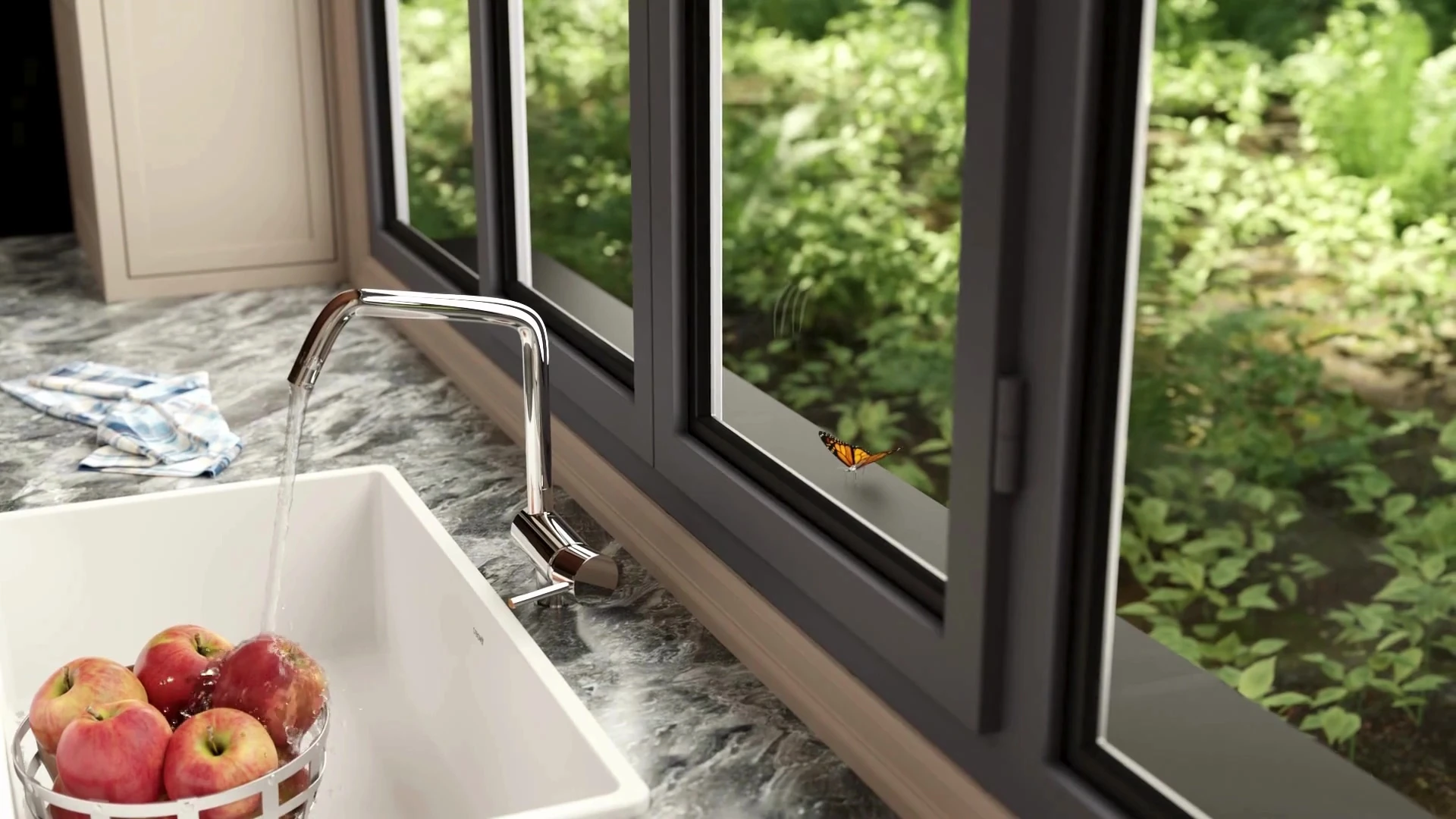 ES061 Esse 61 cm Beyaz Seramik Eviye ve Mutfak Bataryası